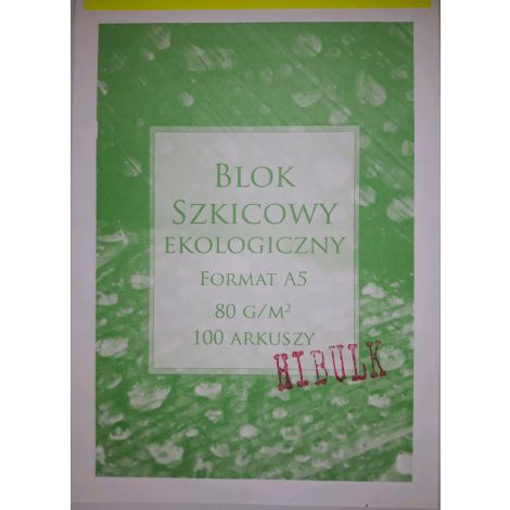 Blok Szkicowy A5/100/80g Hibulk - 2